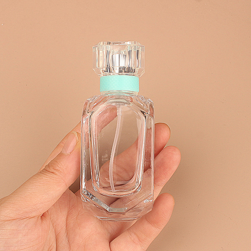 Refillable Perfume Spray Bottle Atomizer 50ml Flat Round